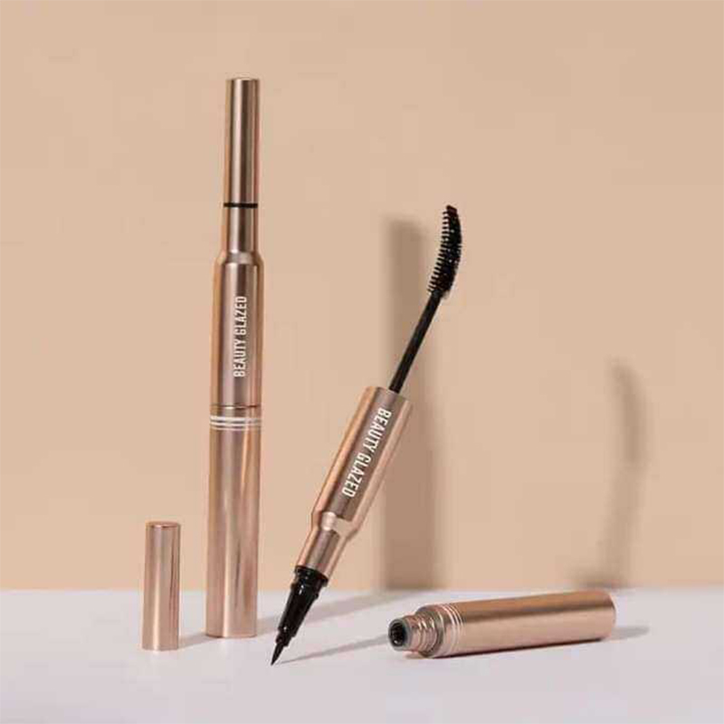 Picture of BEAUTY GLAZED Easy to Wear Long-Lasting Black Liquid Waterproof 2 in 1 Eyeliner and Mascara Eye Makeup 