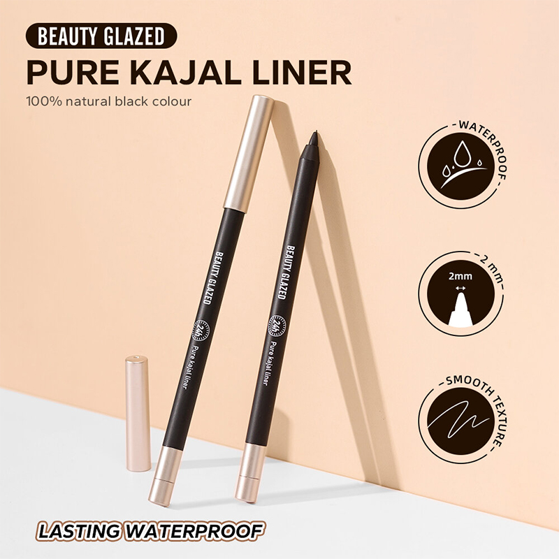 Picture of Beauty Glazed Eyeliner Gel Pen With Pencil Sharpener Not Easy To Smudge Non-smudgeable Eyeliner Ultra-fine Nib Eyeshadow Eyeliner Black Matte 