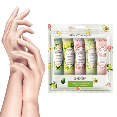 Picture of Sadoer Hand Cream Gift Set 5pack, Mini Hand Care Cream Travel Size for Men and Women Multicolor