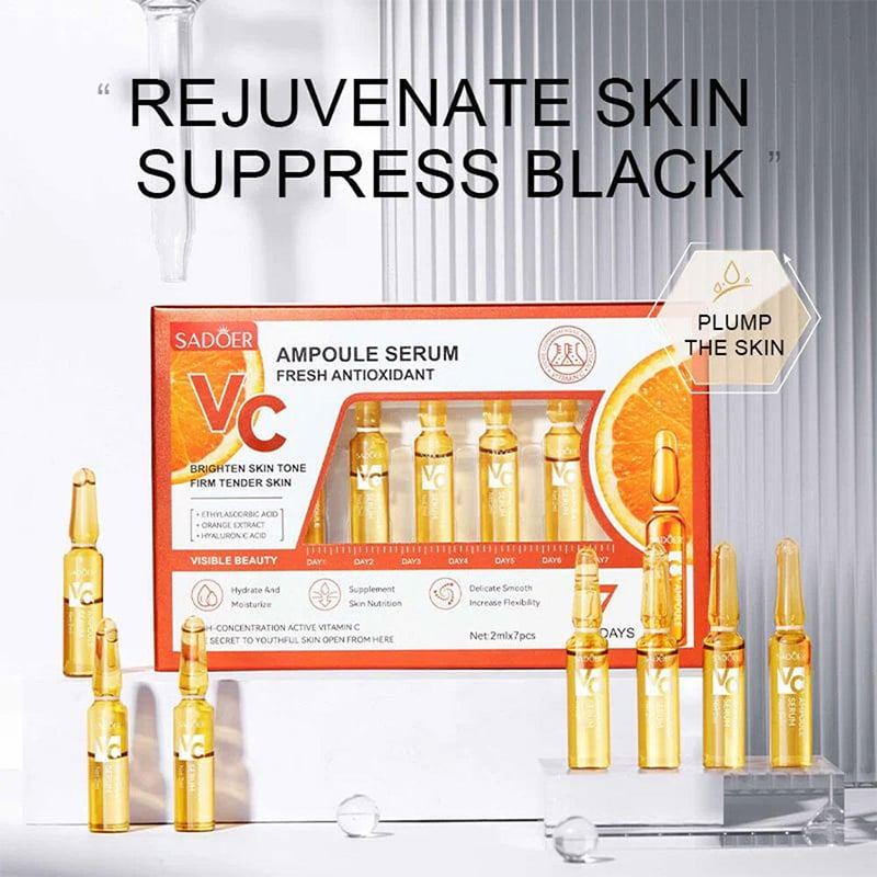 Picture of Sadoer VC Whitening Anti-Wrinkle Ampoule Face Serum 7Pcs 