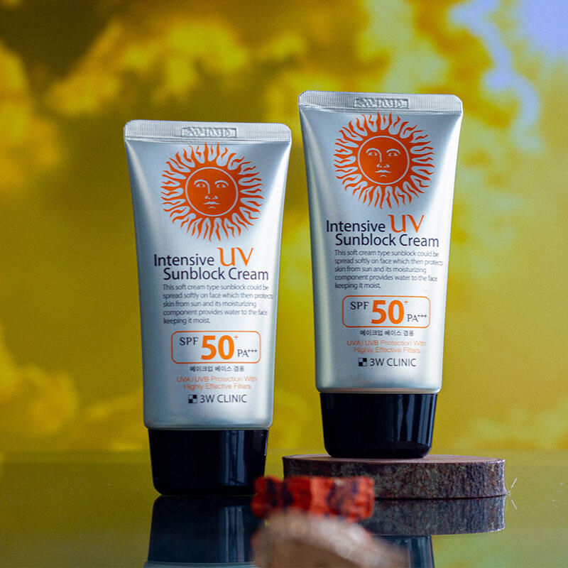 Picture of 3W CLINIC UV Sunblock Cream SPF50 PA+++ 70ml Refreshing Sunscreen Moisturizing Whitening Lightening Sun Cream Oil-control Multicolor
