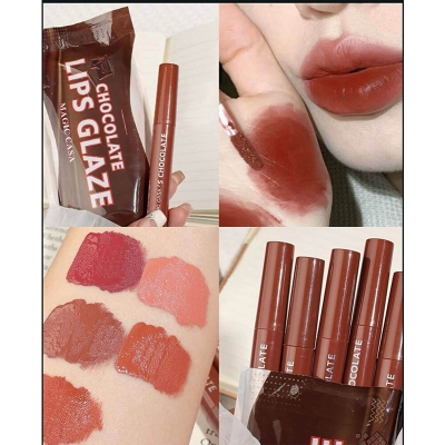 Picture of Magic Casa Five Chocolate Color Lip Glaze Set Matte Matte Non-fading Lipstick 5pcs Set 26
