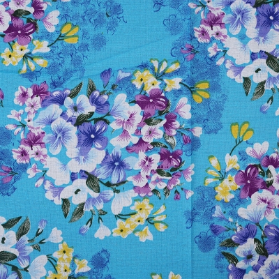 Picture of Digital Home Tex Cotton mixed (পলেস্টার মিক্সড পাতলা কাপড়) 7.5 Feet By 8 Feet King Size Bedsheet With Two Pillow Covers - Bed Sheet Multicolor