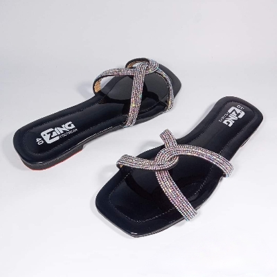Picture of comfortable slipper for ladys and girls stone design sandal for women