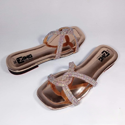 Picture of slipper for ladys and girls stone design sandal for women