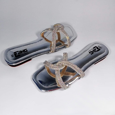 Picture of comfortable slipper for ladys and girls stone design sandal for women
