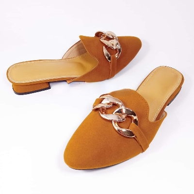 Picture of Fashion Pyramid Stud Diamond Half Shoe for Women