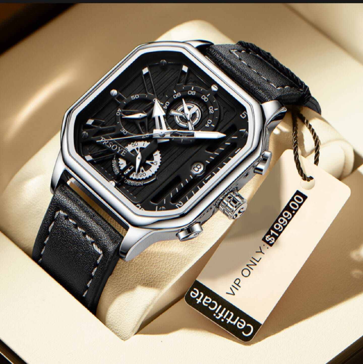 Picture of Men Fashion Watch Business Quartz Stainless Steel Fashion Waterproof Casual Wristwatches