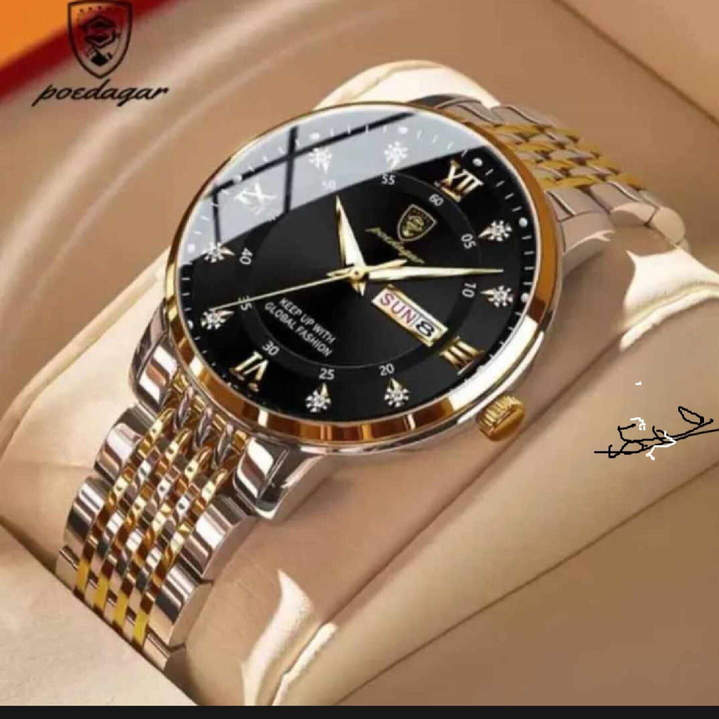 Picture of POEDAGAR 936 Fashion Luminous Quartz Watch For Men