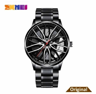 Picture of SKMEI New 1787 Fashion Creative Cool Black Watch Cutout Concept Dial Metal Style Waterproof Sports Watch For Men