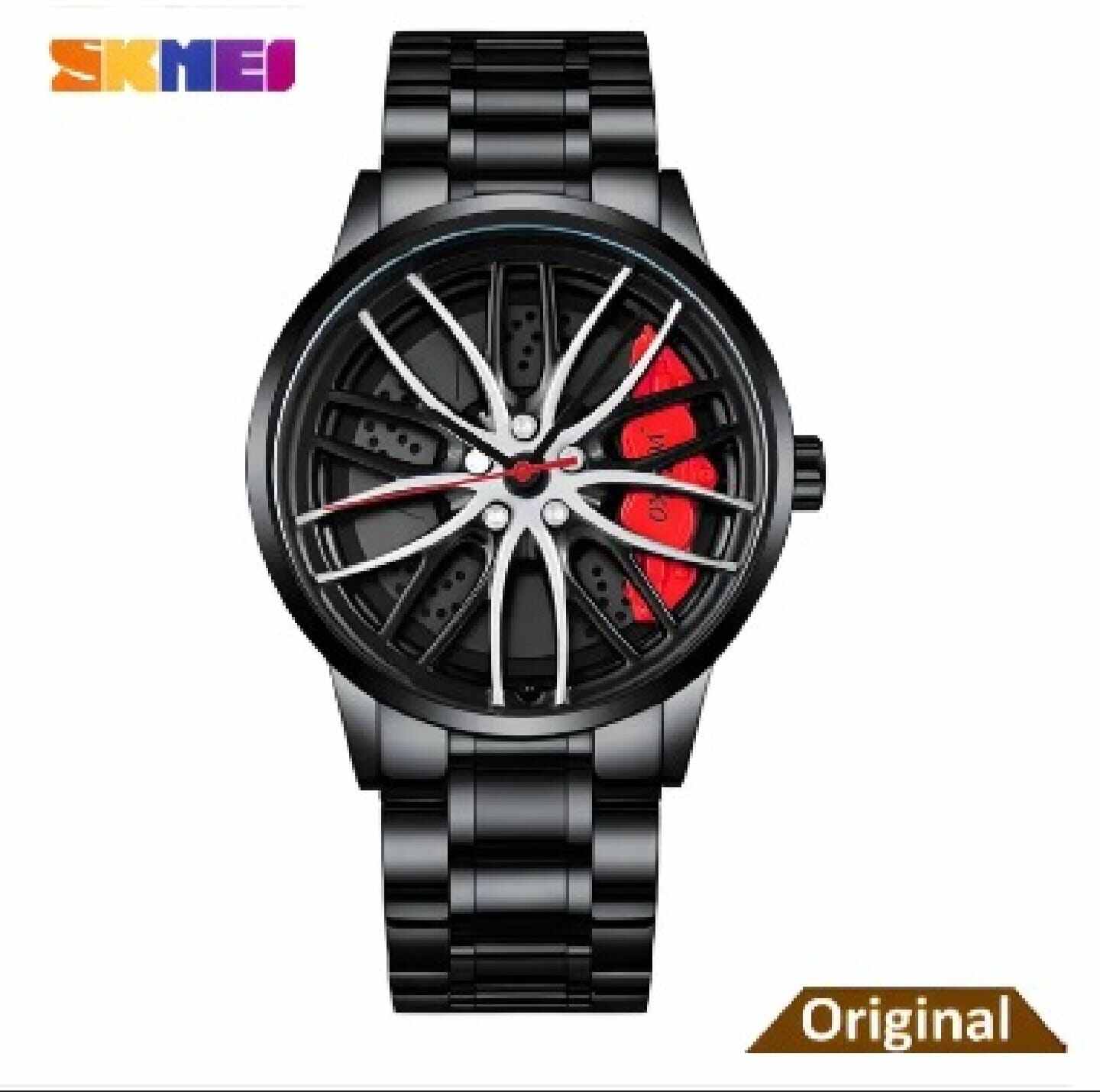 Picture of SKMEI New 1787 Fashion Creative Cool Black Watch Cutout Concept Dial Metal Style Waterproof Sports Watch For Men