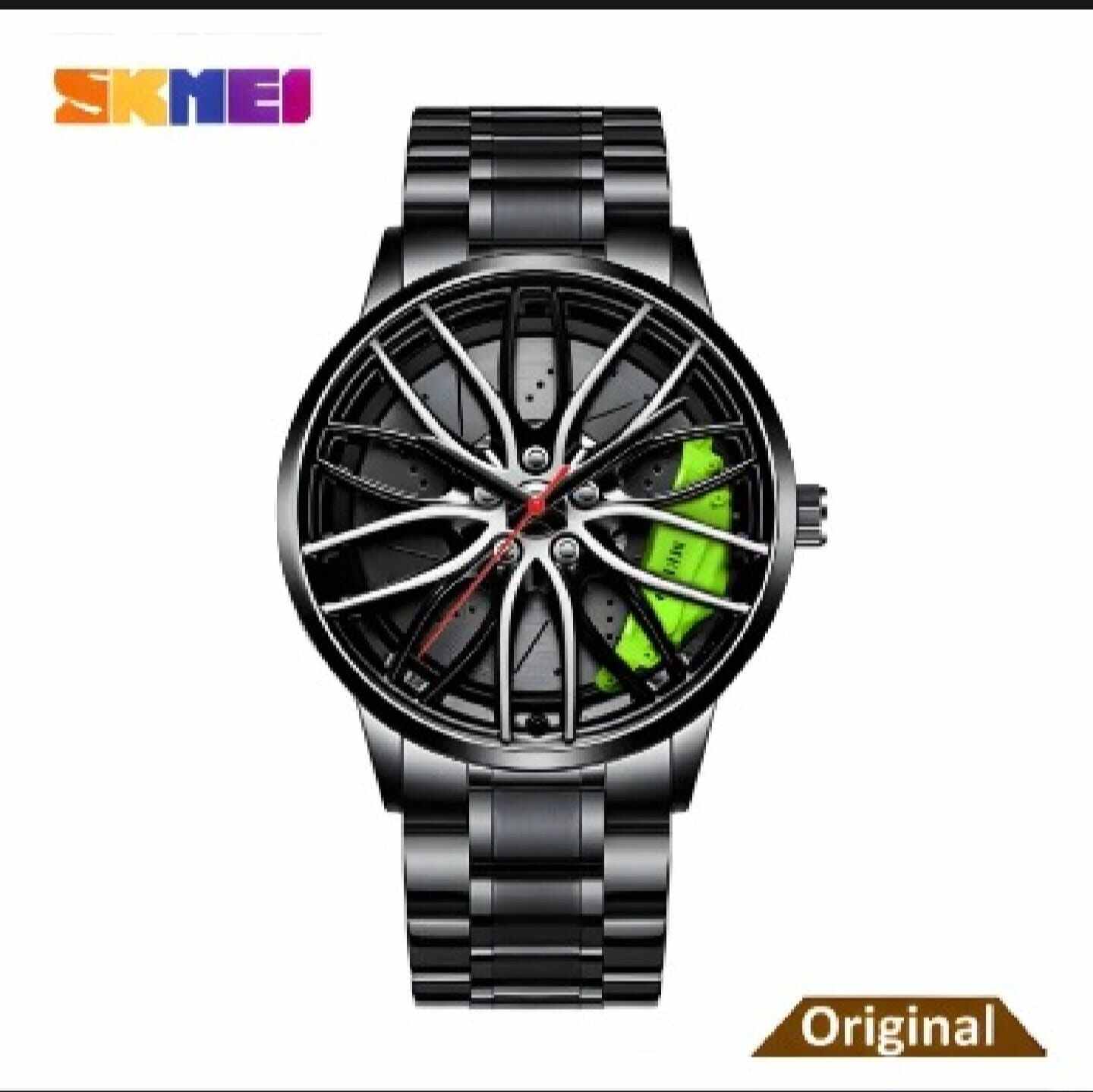 Picture of SKMEI New 1787 Fashion Creative Cool Black Watch Cutout Concept Dial Metal Style Waterproof Sports Watch For Men