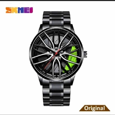 Picture of SKMEI New 1787 Fashion Creative Cool Black Watch Cutout Concept Dial Metal Style Waterproof Sports Watch For Men