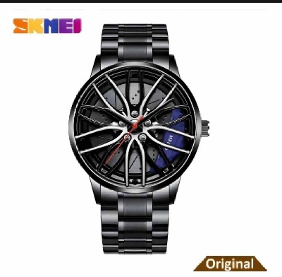 Picture of SKMEI New 1787 Fashion Creative Cool Black Watch Cutout Concept Dial Metal Style Waterproof Sports Watch For Men