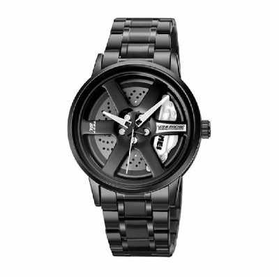Picture of SKMEI 1787 Fashion Creative Cool Black Watch Cutout Concept Dial Metal Style Waterproof Sports Watch For Men
