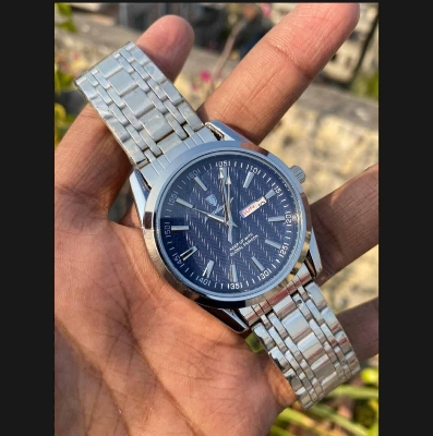 Picture of POEDAGAR 962 Wrist Watch For Men Luxury Premium Quality Waterproof Full Stainless Steel Automatic Day and Date Most Attractive Top Demanding Fashionable Formal Quartz Watch