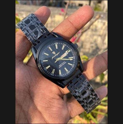 Picture of POEDAGAR 962 Wrist Watch For Men Luxury Premium Quality Waterproof Full Stainless Steel Automatic Day and Date Most Attractive Top Demanding Fashionable Formal Quartz Watch