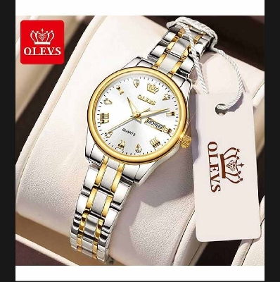 Picture of Olevs Luxury Stylish & Fashionable Tone Stainless Steel Analog Wrist Watch For Women