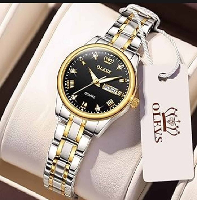 Picture of Olevs Luxury Stylish & Fashionable Tone Stainless Steel Analog Wrist Watch For Women