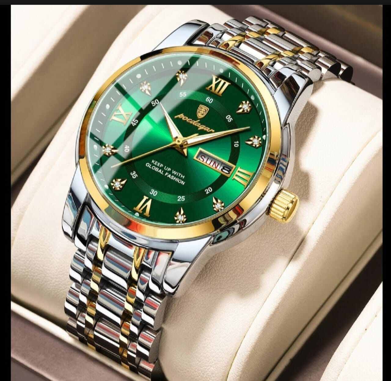 Picture of POEDAGAR 936 Stainless steel Luxury Watch for Man- Men Watch Quartz Stainless Steel Sports Men's Watches - Watch - Stainless Steel Watch For Men