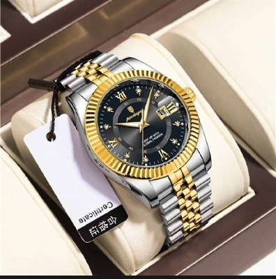 Picture of POEDAGAR 910 Luxury Sport Wrist Watch – Waterproof Stainless Steel Quartz Watch for Men with Luminous Date Display