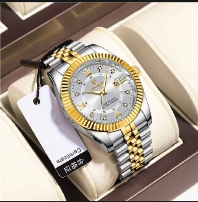 Picture of POEDAGAR 910 Luxury Sport Wrist Watch – Waterproof Stainless Steel Quartz Watch for Men with Luminous Date Display