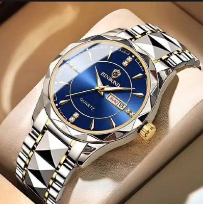 Picture of BINBOND Original Men’s Luxury Stainless Steel Waterproof Fashion Business Watch Luminous Dual Calendar Quartz Wrist Watch