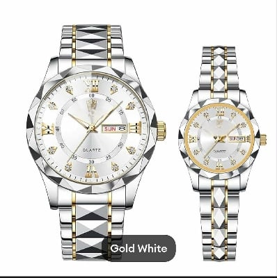 Picture of NEW BINBOND New 2521 Model Relogio Masculino Stainless Steel Luminous Calendar Quartz Couple Watch