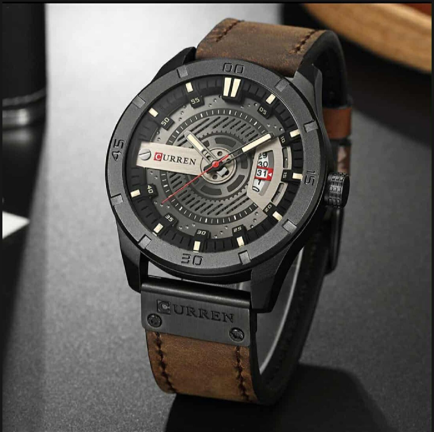 Picture of CURREN Men Military Sports Watches Men's Quartz Date Clock Man Casual Leather Wrist Watch Relogio Masculino