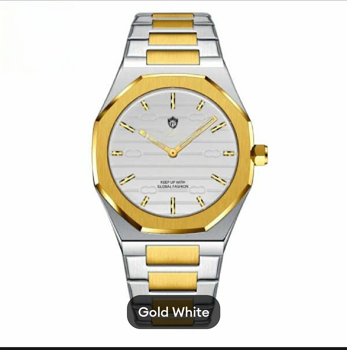 Picture of BINBOND 818 Luxury Fashion Men's Quartz Watch Octagonal Waterproof Night Light Business Men's Quartz Watch