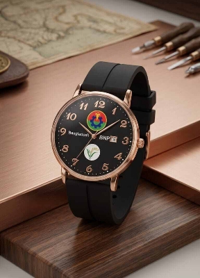 Picture of Lavish indulgent Fashionable Watch Silicone Band Quartz Analog Wrist Watch For Men