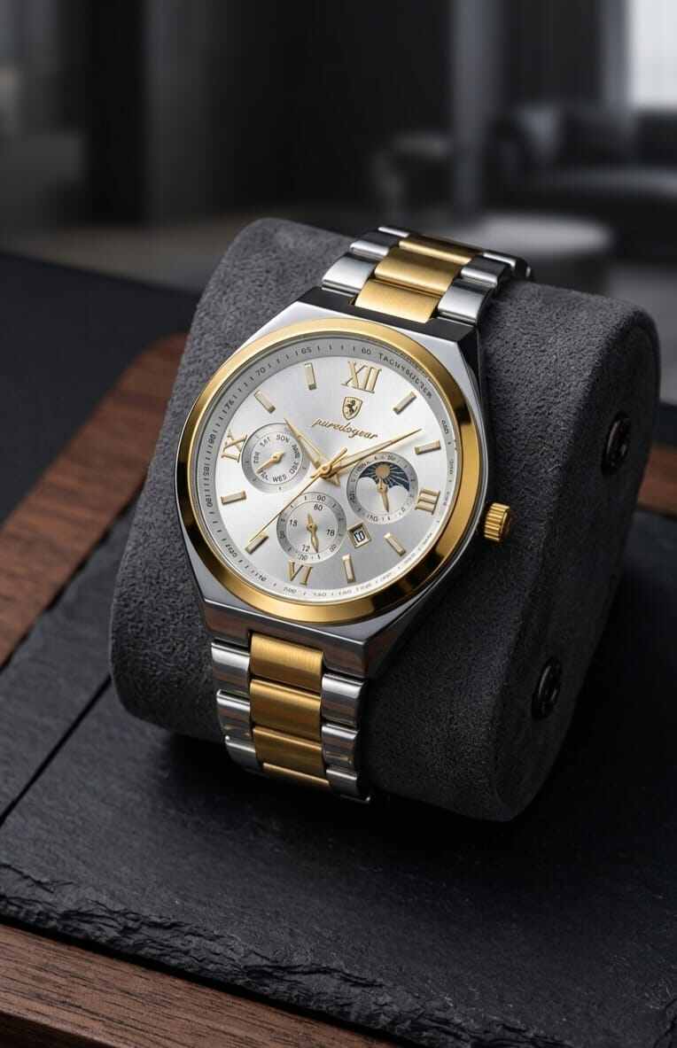 Picture of POEDAGAR 997 Luxury Men's Wristwatch Luminous Waterproof Chronograph Watch for Men Stainless Steel Quartz Watches for Mens