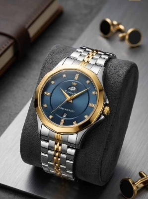Picture of New European and American fashionable Stailnless Steel Men's Quartz Watch For men-2
