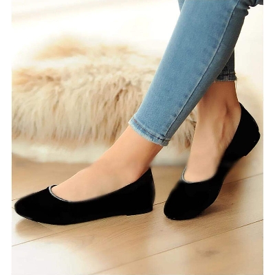 Picture of Womens Flat Regular Shoes | New Fashionable Ladies Flat Slipper Sandals | New Premium Sandal for Girls-Black