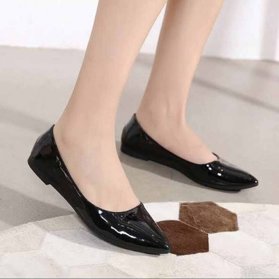 Picture of Flat Regular Shoes  New Fashionable Ladies Flat Slipper Sandals  New Premium Sandal for Girls-Black