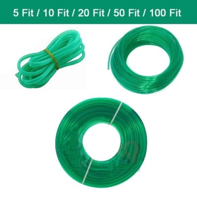 Picture of Silicone Aquarium Air Pump Hose - High-Quality Soft Silicone Airpump pipe for Fish Tank Oxygen pipe Green