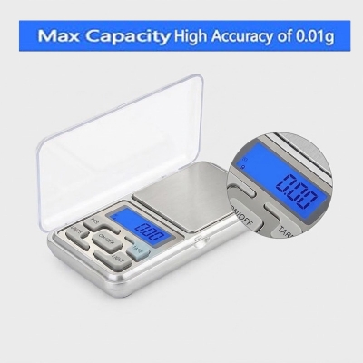 Picture of Mini Digital Pocket Scale 0.01g  to  200g for Resin Art, Kitchen ,Jewellery or Gold g/tl/oz/ct/gn  Silver