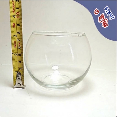 Picture of Mini Fighter Fish Aquarium 3 Inches Fish Jar for 1 Betta fish Bowl 150 gm 