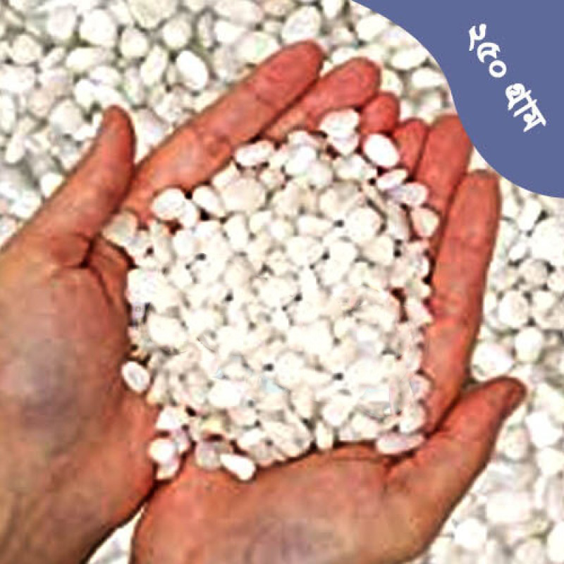 Picture of White Marbel Stone for Aquarium Decoration (250gm) or flower potted decoration  250 gm