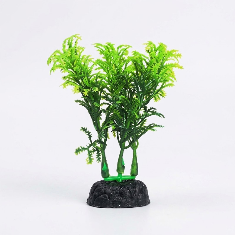 Picture of Fish Tank Artificial Plastic Aquarium Decorations Plant 1  Pcs  Green
