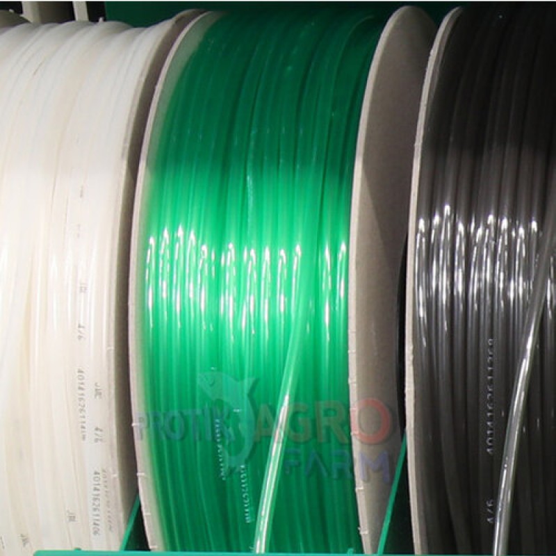 Picture of Silicone Aquarium Air Pump Hose - High-Quality Soft Silicone Airpump pipe for Fish Tank Oxygen pipe Green