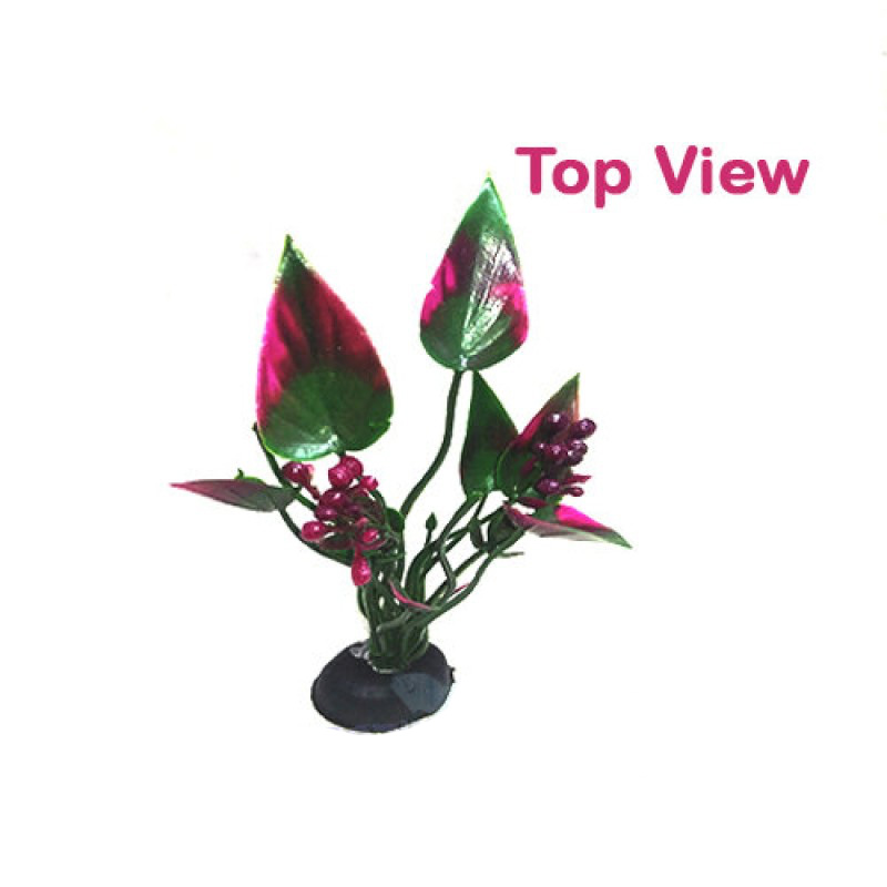 Picture of Aquarium Decoration Plastic plant RED GREEN 1 pcs  100 gm