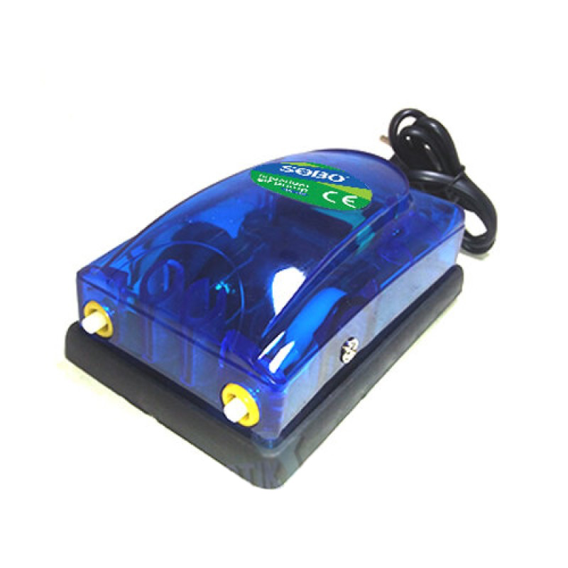Picture of Aquarium Air Pump Fish Oxygen Pump with pipe set Double Nozzle O2 Pump  200 gm