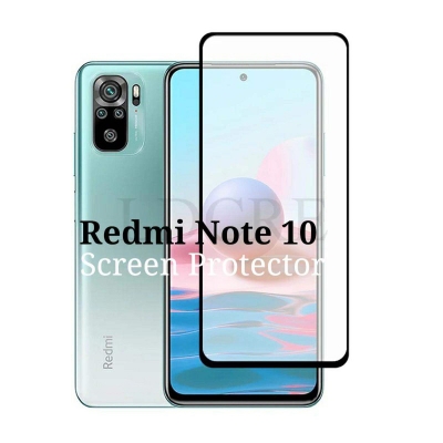 Picture of Full Coverage Real Tempered Glass Screen Protector For Redmi Note 10-Xiaomi Redmi Note 10