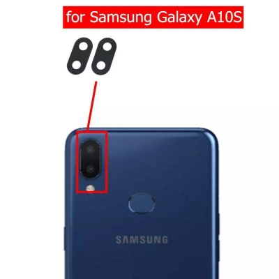 Picture of Samsung Galaxy A10S Camera Glass Lens Back Rear Camera Lens Replacement Repair Spare Parts-Black