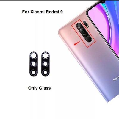 Picture of For Xiaomi Mi Redmi 9 Camera Glass Lens Back Rear Camera Lens Replacement Repair Spare Parts-Black
