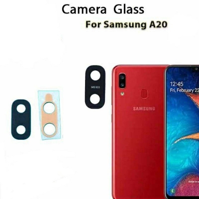 Picture of For Samsung Galaxy A20 SM-A205 A 20 Camera Glass Lens Back Rear Camera Lens Replacement Repair Spare Parts-Black