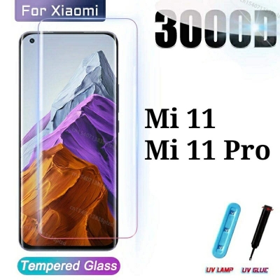 Picture of Premium Real Tempered Glass UV Screen Protector For Mi 11/ 11 Pro