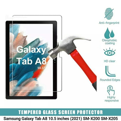 Picture of For Samsung Galaxy Tab A8 10.5 inches (2021) SM-X200 SM-X205 Tab Tablet Scratch Proof Clear Transparent Tempered Glass Screen Protector-Samsung Galaxy Tab A8 10.5 inches (2021) SM-X200 SM-X205