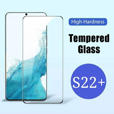 Picture of For Samsung Galaxy S22+ Plus 5G SM-906 6.6 inches Scratch Proof Full Coverage Curve Tempered Glass Screen Protector - Black-Samsung Galaxy S22 Plus 5G